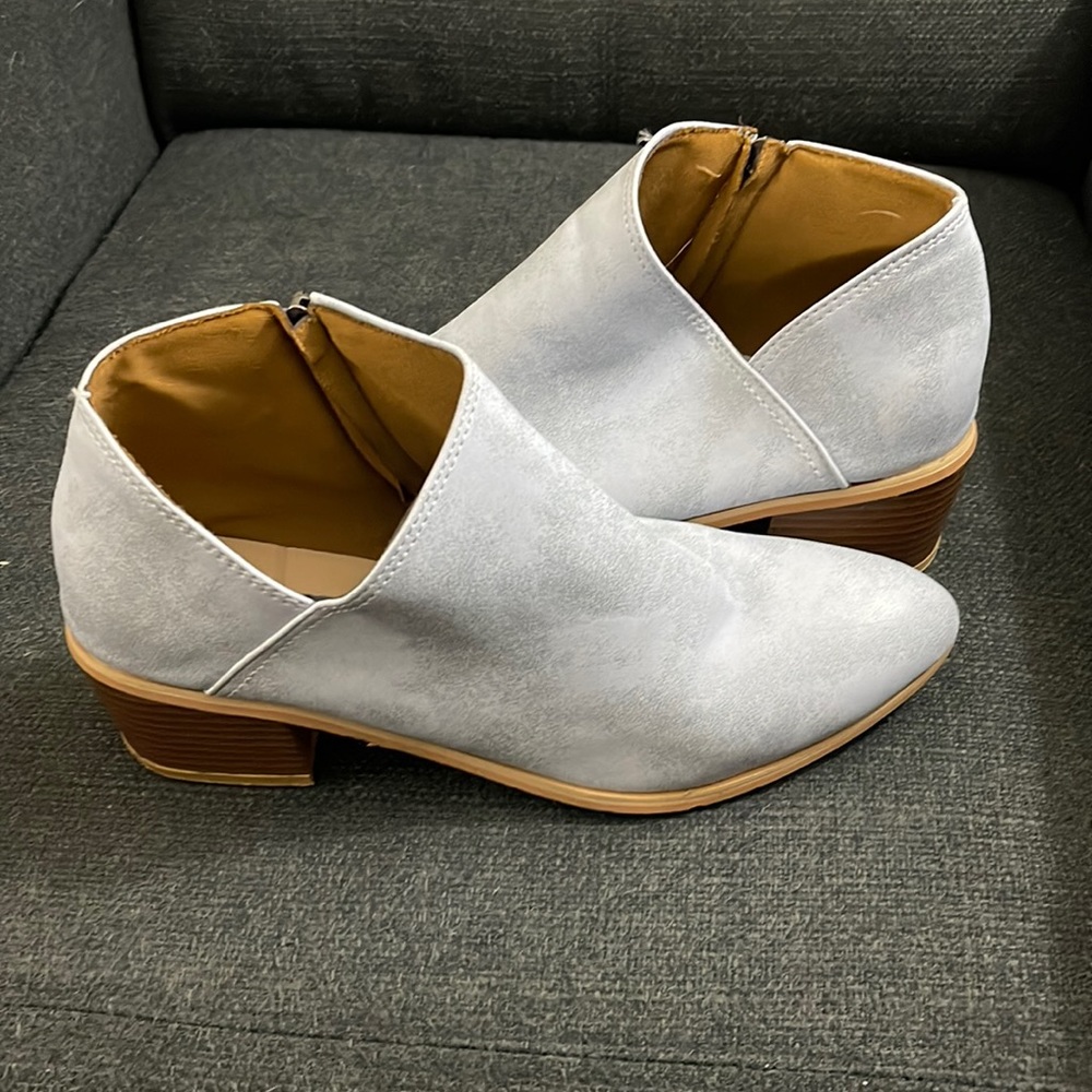 Light blue booties